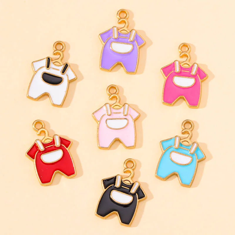 20Pcs/Lot Multicolor Charm Cute Enamel Baby Clothes Design Earrings Pendant for Making DIY Necklace Handmade Jewelry Accessories
20Pcs/Lot Multicolor Charm Cute Enamel Baby Clothes Design Earrings Pendant for Making DIY Necklace Handmade Jewelry Accessories