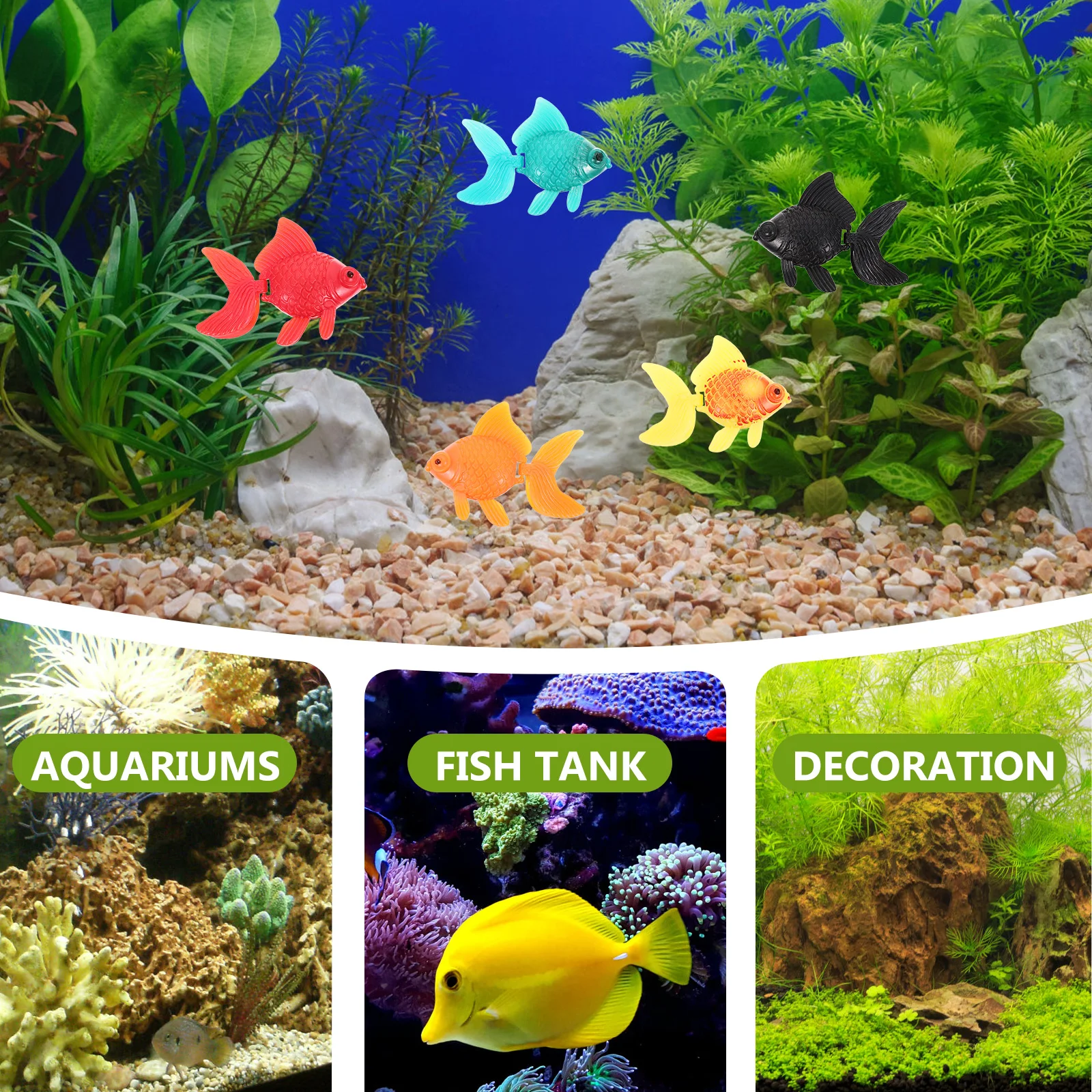 20pcs Artificial Goldfish Decorations for Aquarium Tank Floating Fish Bowl Ornament Plastic Fish Model Kids Toys
20pcs Artificial Goldfish Decorations for Aquarium Tank Floating Fish Bowl Ornament Plastic Fish Model Kids Toys
