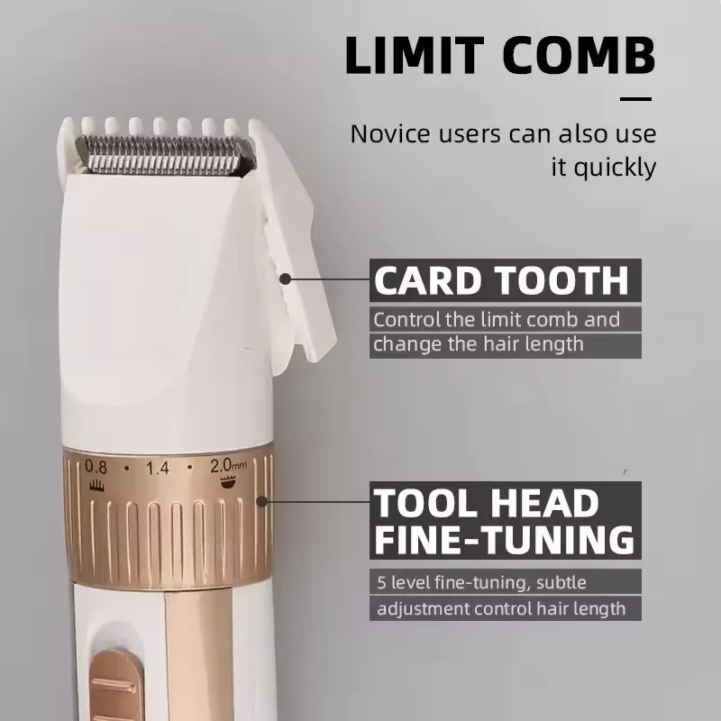 Professional Men's Hair cutting machine Dual use battery charging model Electric Trimmer Portable Cordless Beard Repair Machine
Professional Men's Hair cutting machine Dual use battery charging model Electric Trimmer Portable Cordless Beard Repair Machine