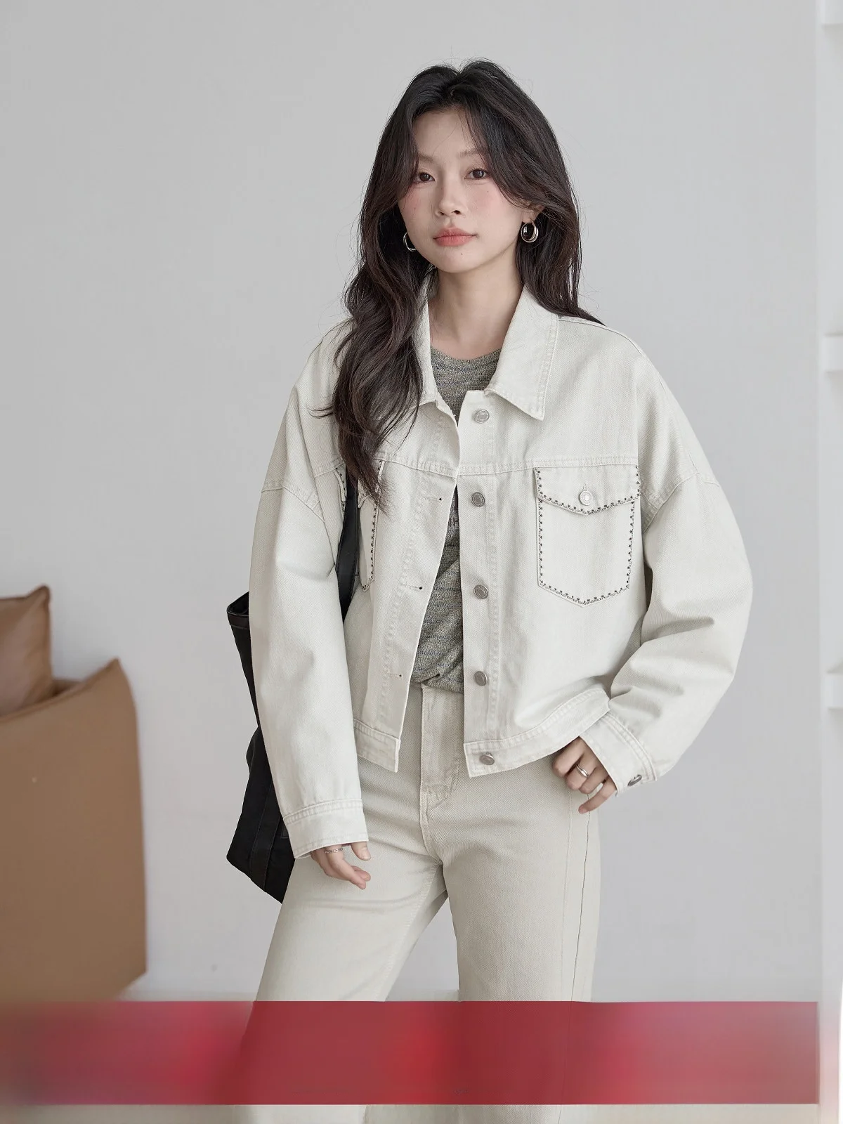 Ele Embroidered Denim Jaet for Women Casual Vintage Sle Spring 2026 New Faion Commute Stand Fit Long Sve Butt...
Ele Embroidered Denim Jaet for Women Casual Vintage Sle Spring 2026 New Faion Commute Stand Fit Long Sve Butt...