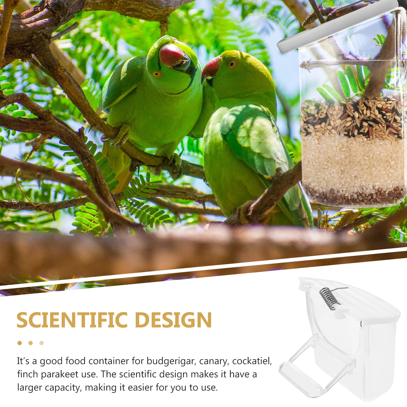 3pcs Hanging Parrot Feeder Durable Plastic Food Container For Cage Lightweight Washable Feeding Box For Budgerigar Canary
3pcs Hanging Parrot Feeder Durable Plastic Food Container For Cage Lightweight Washable Feeding Box For Budgerigar Canary