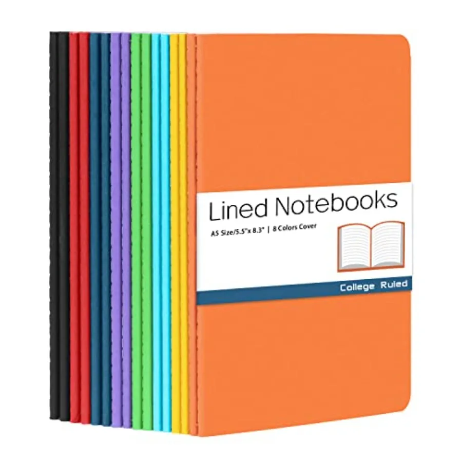 A5 Lined Notebooks Bulk Journals for Writing 16 Packs 5.5x8.3,Colored Notebooks for College Students Teen School Office Supplie
A5 Lined Notebooks Bulk Journals for Writing 16 Packs 5.5x8.3,Colored Notebooks for College Students Teen School Office Supplie
