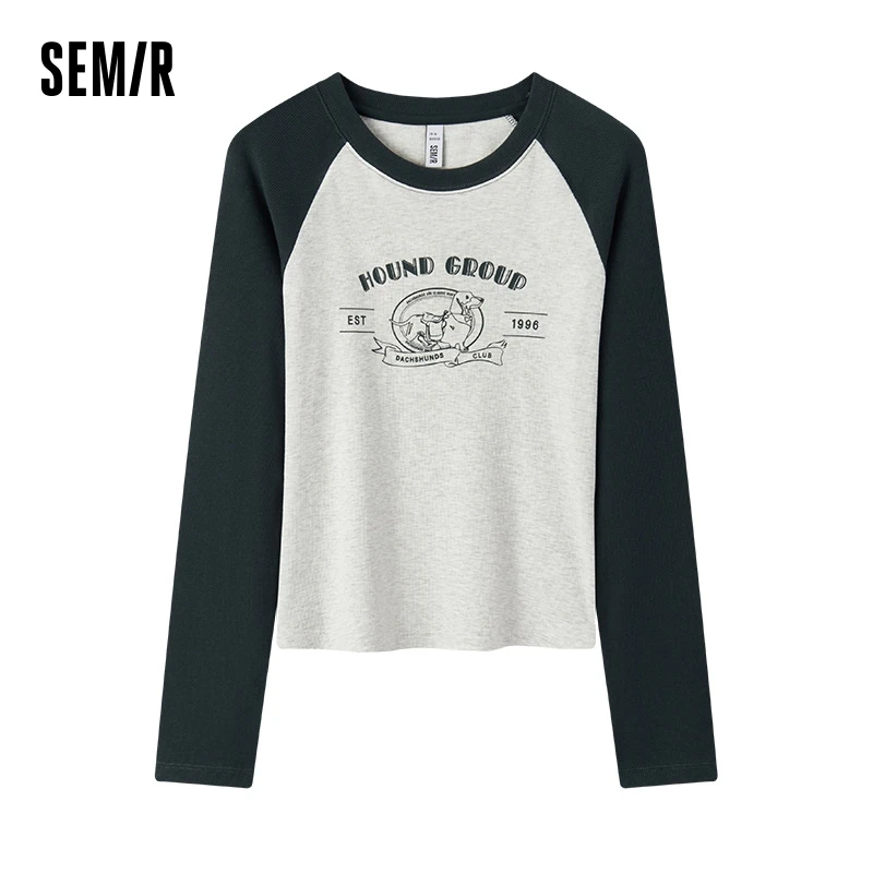 Женская футболка Semir с длинными рукавами и цветными блоками, с рукавами реглан для щенков, новинка 2024, зимняя облегающая флисовая одежда
Женская футболка Semir с длинными рукавами и цветными блоками, с рукавами реглан для щенков, новинка 2024, зимняя облегающая флисовая одежда