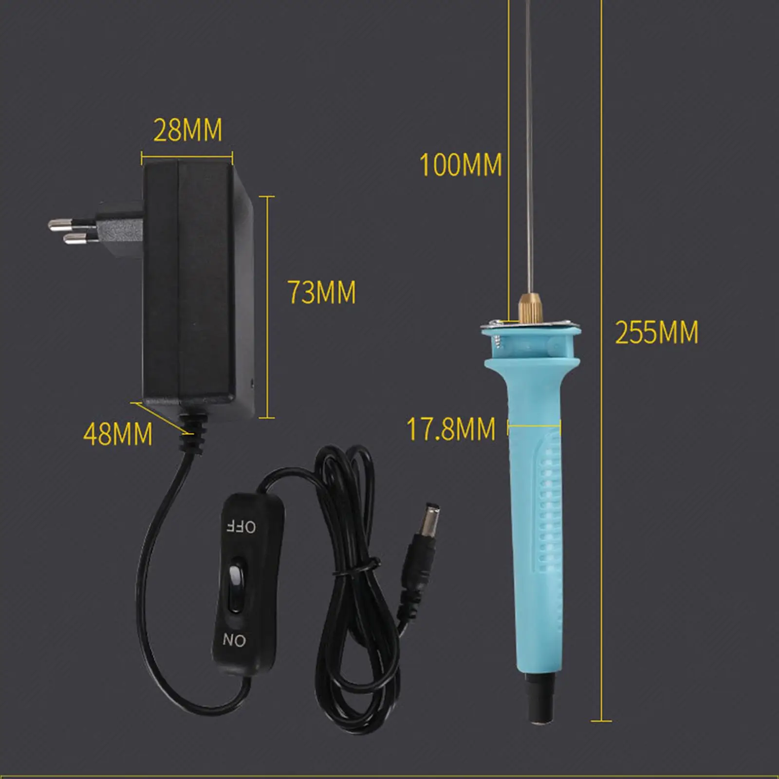 Electric Foam Cutting Pen 10 cm Pin US Adapter Portable Nonslip Grip Heat Cutting Tool for 3D Print Sculpting Projects Craft
Electric Foam Cutting Pen 10 cm Pin US Adapter Portable Nonslip Grip Heat Cutting Tool for 3D Print Sculpting Projects Craft
