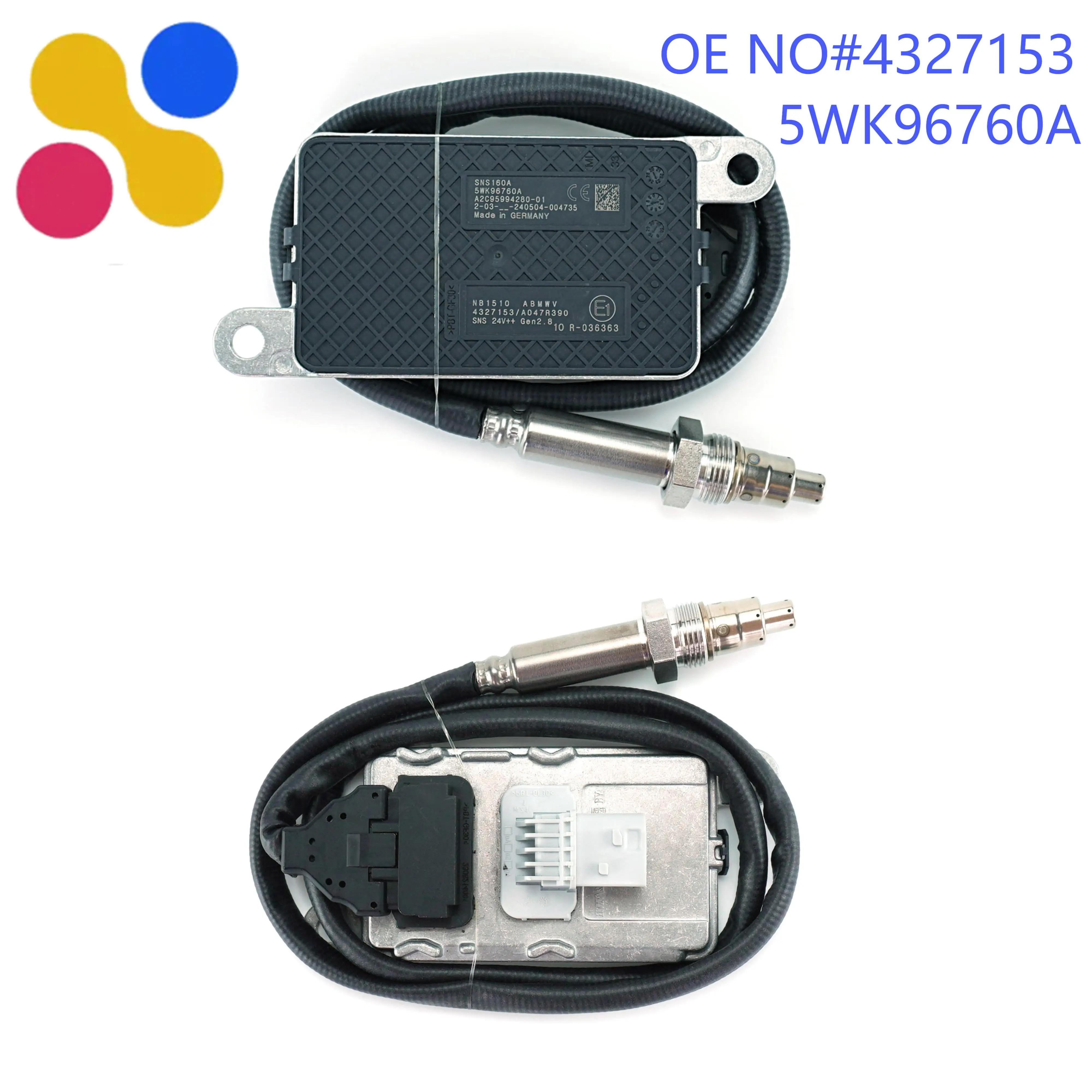 5WK96760A 4327153 A047R390 New Wholesale Nitrogen Oxide Sensor High Quality NOx Sensor for Cummins Truck Part 5WK9 6760A
5WK96760A 4327153 A047R390 New Wholesale Nitrogen Oxide Sensor High Quality NOx Sensor for Cummins Truck Part 5WK9 6760A