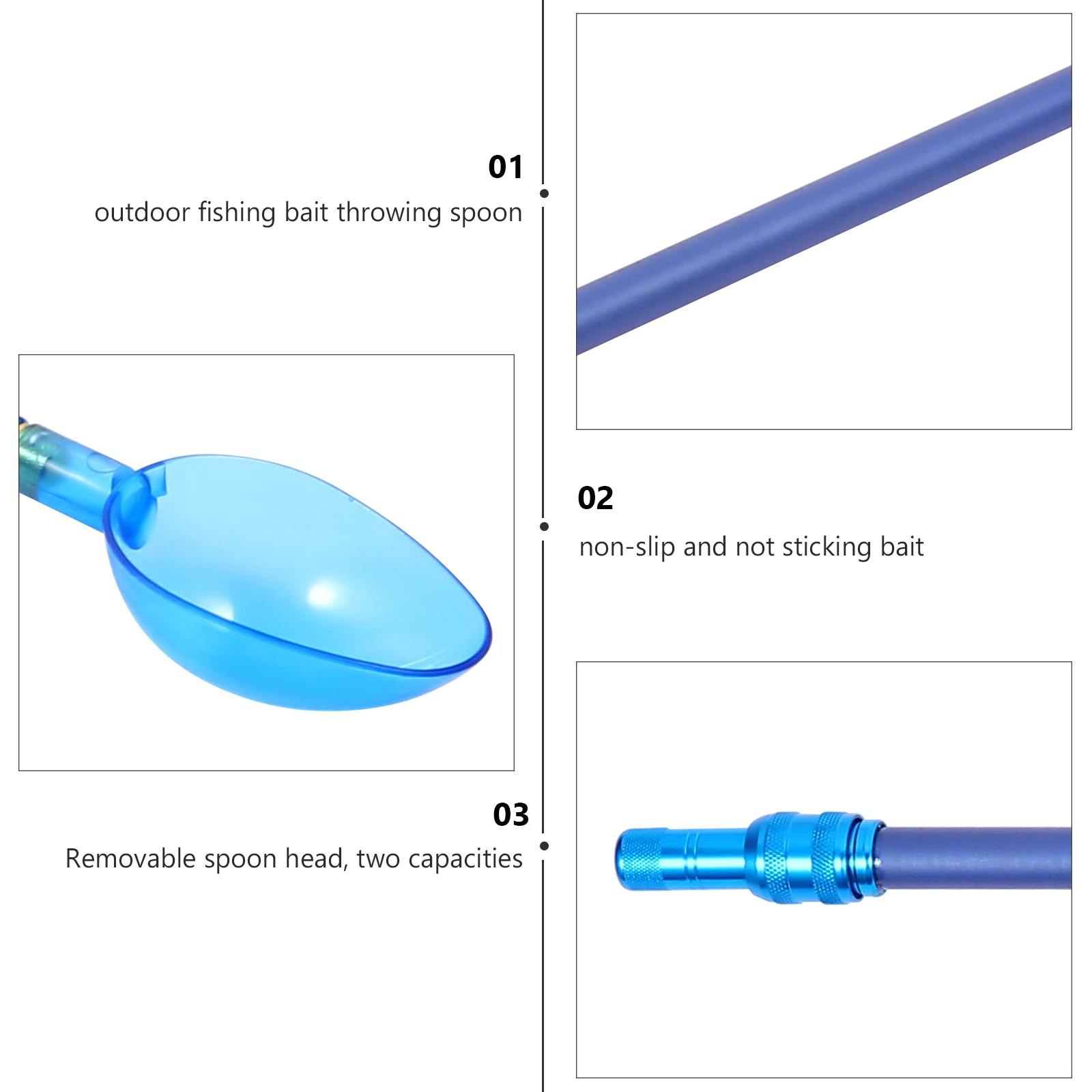 Baiting Throwing Spoon Lightweight Fish Bait Casting Scoop Telescopic Carbon Pole Removable Spoon Head Non-Stick Pc
Baiting Throwing Spoon Lightweight Fish Bait Casting Scoop Telescopic Carbon Pole Removable Spoon Head Non-Stick Pc