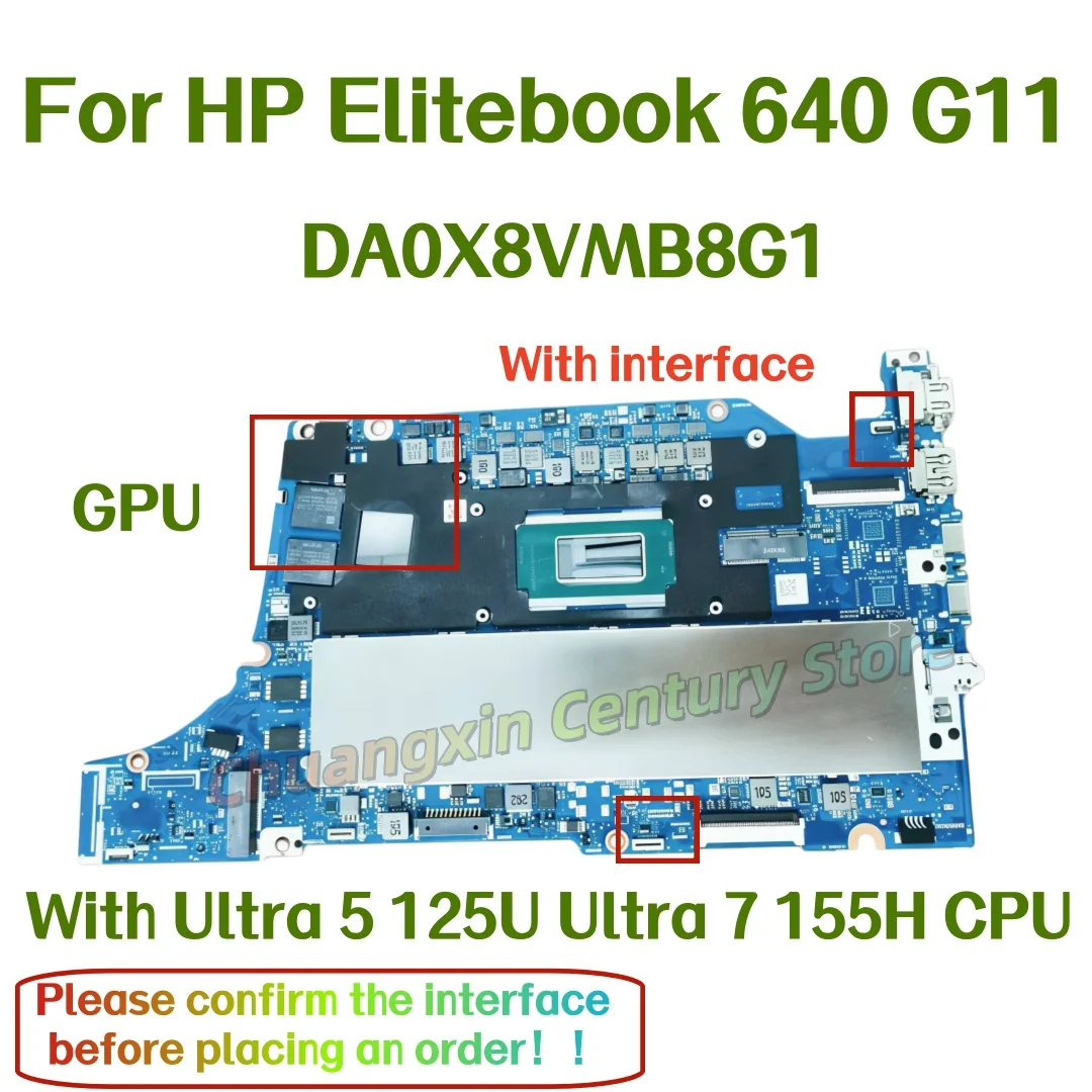 The DA0X8VMB8G1 motherboard is suitable for HP Elitebook 640 G11 laptop with Ultra 5 125U Ultra 7 155H UMA GPU 100% fully tested
The DA0X8VMB8G1 motherboard is suitable for HP Elitebook 640 G11 laptop with Ultra 5 125U Ultra 7 155H UMA GPU 100% fully tested