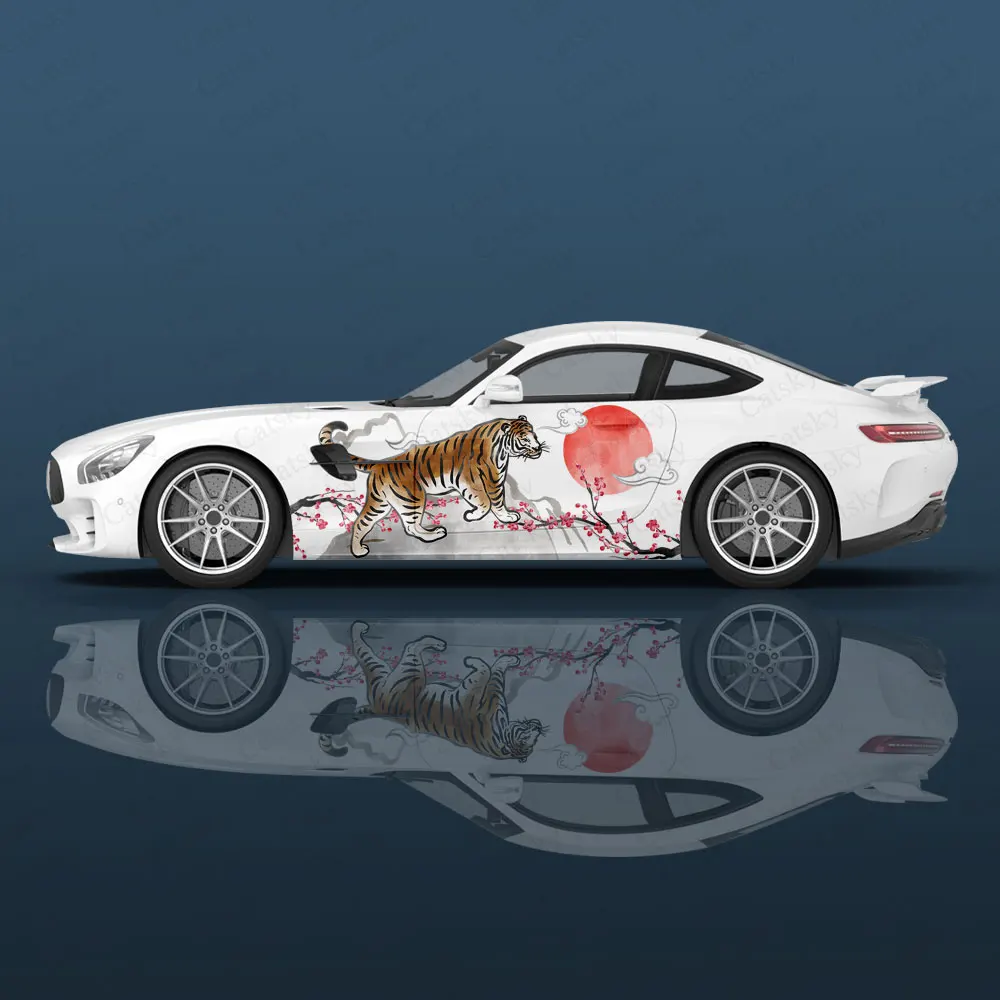 Custom Tiger Animal Print Car Sticker Decal Hood Door Body Vinyl Sticker Graphic Wrap New Car Sticker Decoration Accessories
Custom Tiger Animal Print Car Sticker Decal Hood Door Body Vinyl Sticker Graphic Wrap New Car Sticker Decoration Accessories
