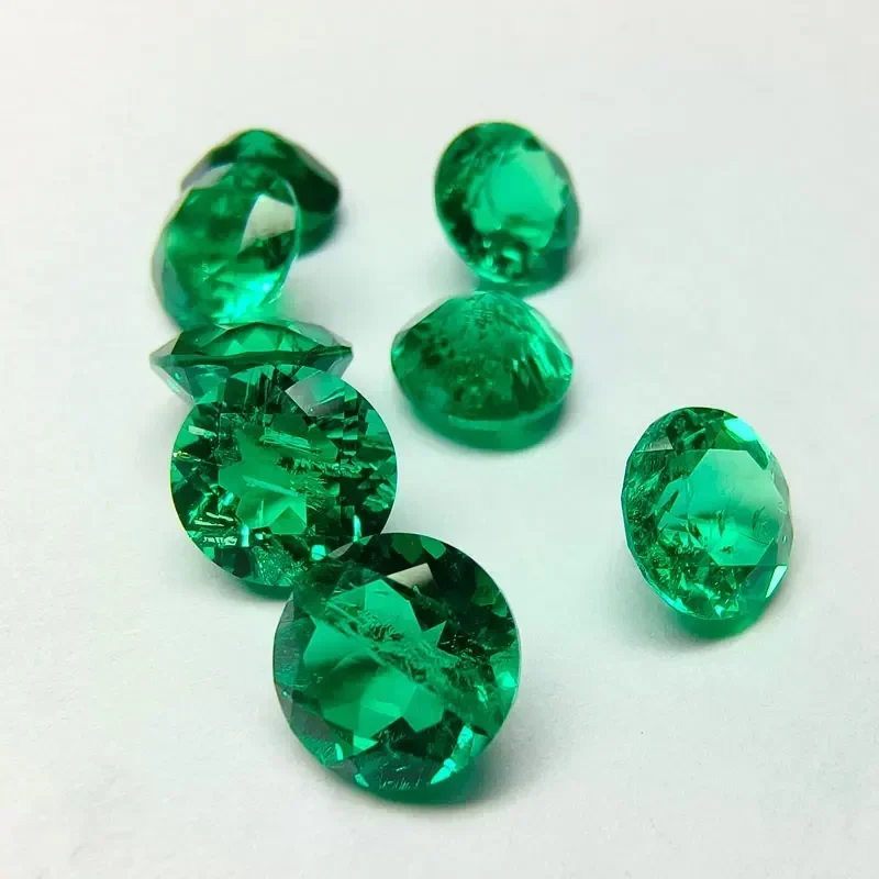 Lab Grown Round Shape Columbia Emerald Hand Cut Gemstone for DIY Charms Women Advanced Jewelry Making Materials No Certificate
Lab Grown Round Shape Columbia Emerald Hand Cut Gemstone for DIY Charms Women Advanced Jewelry Making Materials No Certificate