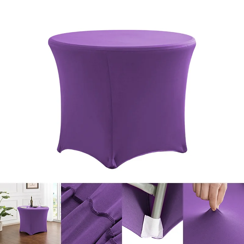 0524 Modern hotel wedding banquet solid color four corner large round table cover elastic round table cover
0524 Modern hotel wedding banquet solid color four corner large round table cover elastic round table cover