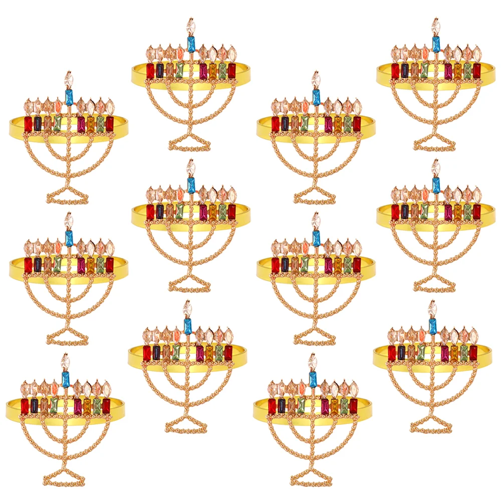 12 Pcs Hanukkah Napkin Rings Banquet The Christmas Decor Zinc Alloy Decorative Serviette
12 Pcs Hanukkah Napkin Rings Banquet The Christmas Decor Zinc Alloy Decorative Serviette