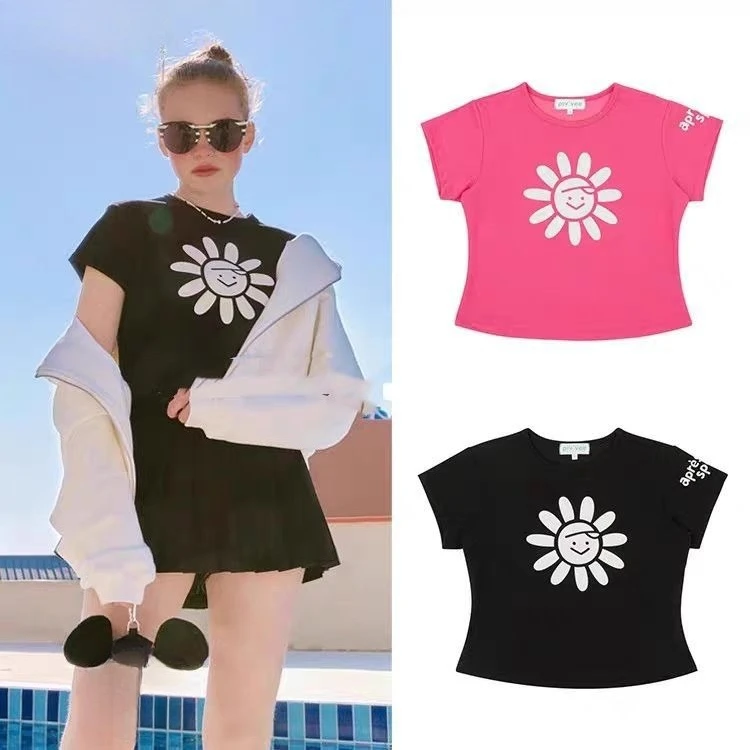 Dopamine Style Women's Golf Tee, Colorful Short Sleeve Round Neck, Breathable & Cute for Spring Summer
Dopamine Style Women's Golf Tee, Colorful Short Sleeve Round Neck, Breathable & Cute for Spring Summer