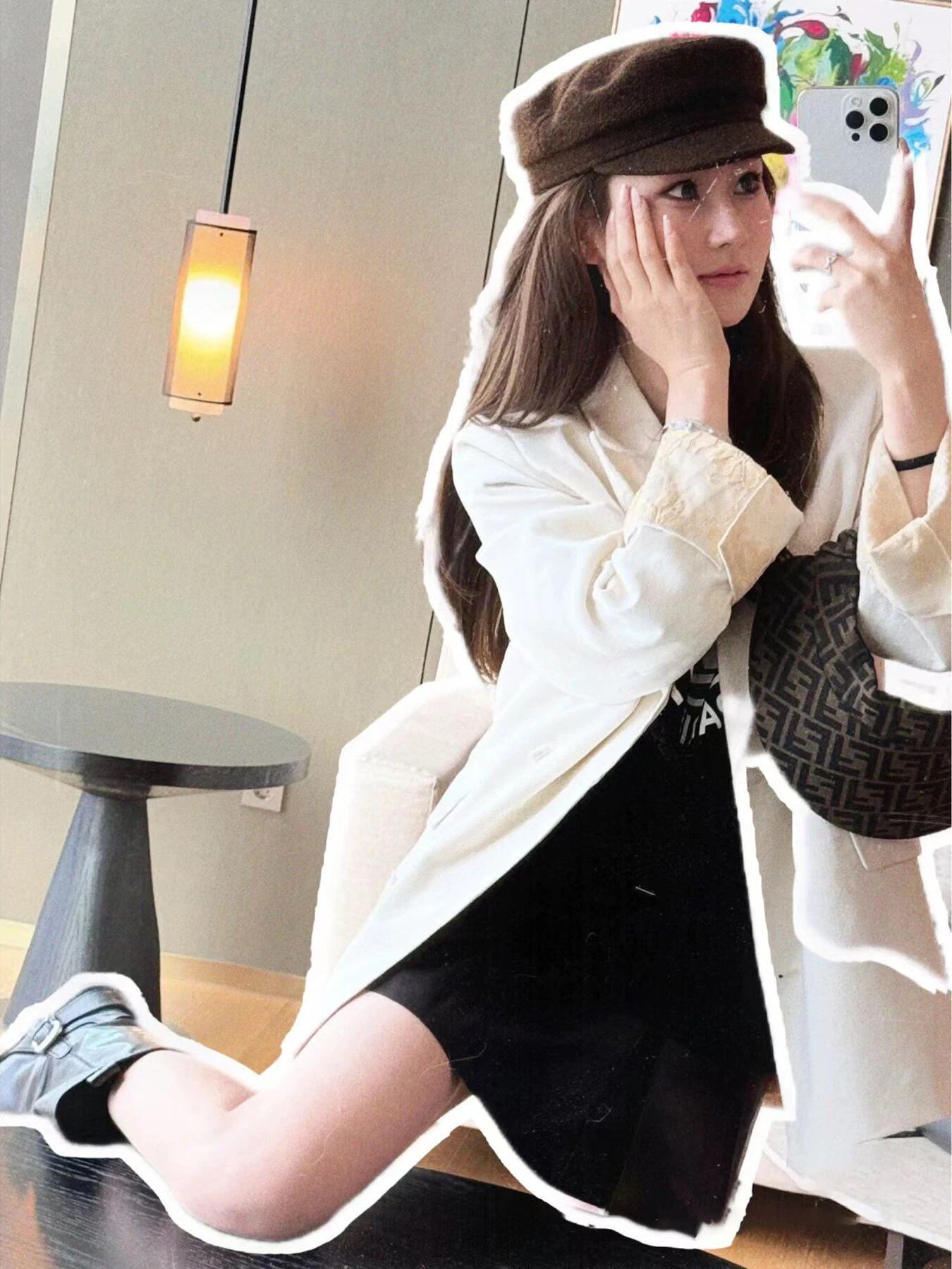 Elegant White Suit Rubbit Chic Minimalist Commuter Style Women's Jacket with Lace Sleeves Premium Quality Ladies' Blouse
Elegant White Suit Rubbit Chic Minimalist Commuter Style Women's Jacket with Lace Sleeves Premium Quality Ladies' Blouse