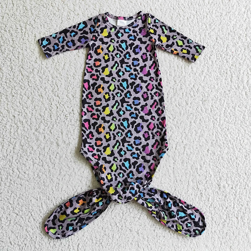 Baby Girl Colorful Leopard Knotted Newborn Gown Jumpsuit Clothing Kid One-piece Long Sleeve Romper Wholesale Toddler New Clothes
Baby Girl Colorful Leopard Knotted Newborn Gown Jumpsuit Clothing Kid One-piece Long Sleeve Romper Wholesale Toddler New Clothes