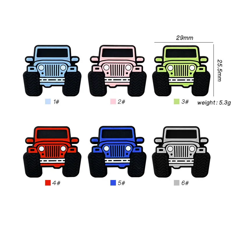10pcs manufacturer supply silicone car beads diy baby comfort chain accessories silicone loose beads teether molar pinsfor crocs
10pcs manufacturer supply silicone car beads diy baby comfort chain accessories silicone loose beads teether molar pinsfor crocs