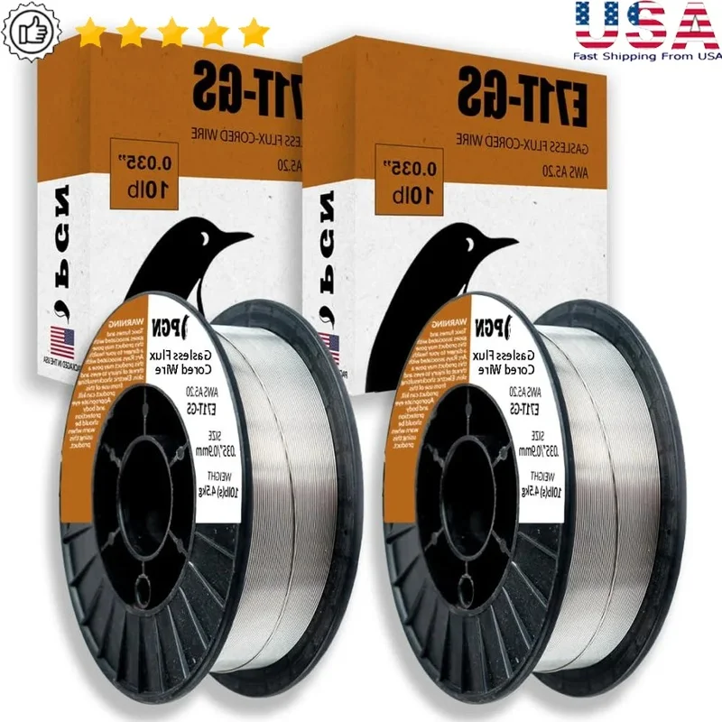 Gasless Flux Core Welding Wire E71T-GS .035 Inch 10lb Spool for T-Joints, Butt Welds, and Lap Welds
Gasless Flux Core Welding Wire E71T-GS .035 Inch 10lb Spool for T-Joints, Butt Welds, and Lap Welds