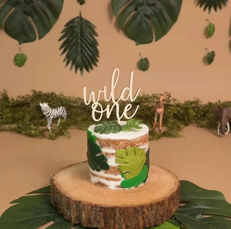 Wild One cake topper, birthday cake decoration, first birthday celebration, One year old birthday party, wood cake topper
Wild One cake topper, birthday cake decoration, first birthday celebration, One year old birthday party, wood cake topper