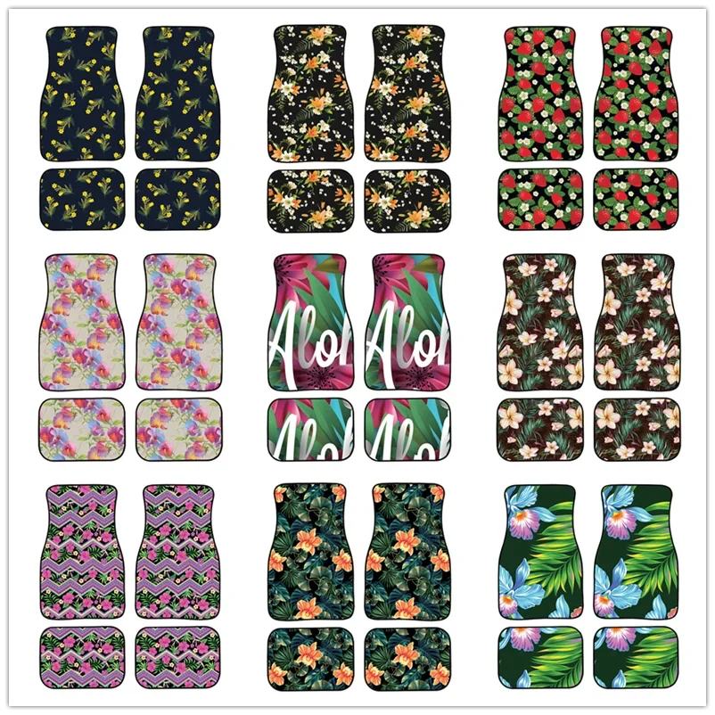 Hibiscus Plumeria Flowers Pattern Print Все защитные автомобильные коврики Тяжелый ковер спереди и сзади Полный комплект из 4 предметов в упаковке для автомобиля внедорожника
Hibiscus Plumeria Flowers Pattern Print Все защитные автомобильные коврики Тяжелый ковер спереди и сзади Полный комплект из 4 предметов в упаковке для автомобиля внедорожника