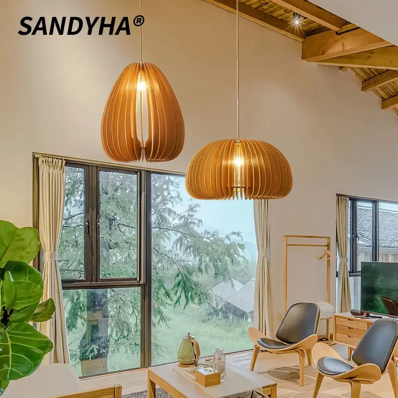 SANDYHA Nordic Pumpkin Solid Wood Chandelier Bar Restaurant Single Head Pendant Light Tea Room Led Lighting Fixture Ceiling Lamp
SANDYHA Nordic Pumpkin Solid Wood Chandelier Bar Restaurant Single Head Pendant Light Tea Room Led Lighting Fixture Ceiling Lamp
