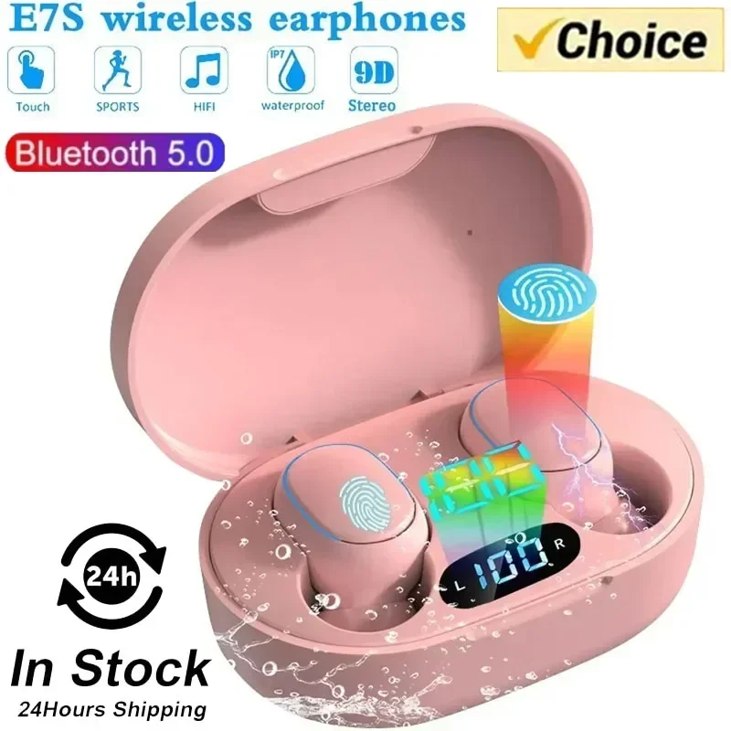 Waterproof Microphone Music Earphone Work On All Bluetooth earphone Control Sport Headset Smartphone E7S TWS Wireless Headphones
Waterproof Microphone Music Earphone Work On All Bluetooth earphone Control Sport Headset Smartphone E7S TWS Wireless Headphones