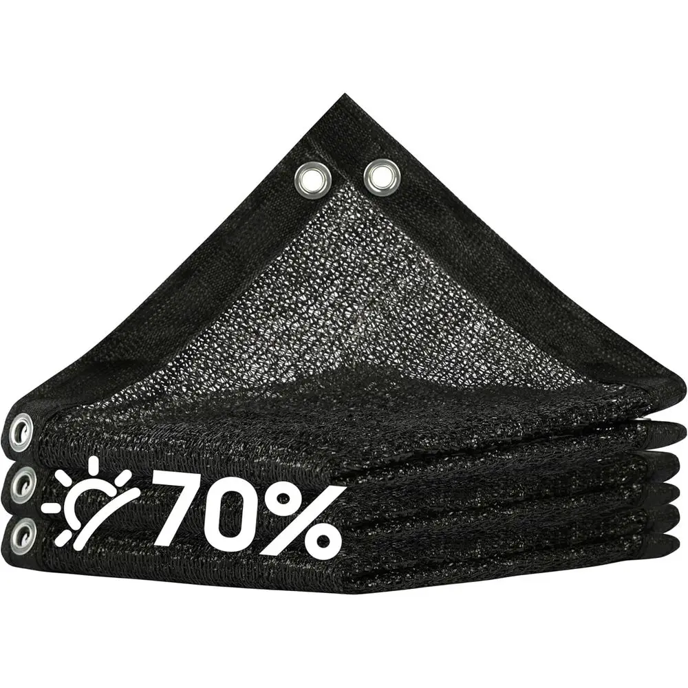 70% Black Shade Cloth, Custom 14ft x 45ft Mesh Tarp, UV Resistant, HDPE Material, Grommets, Ideal for Greenhouses, Chicken Coops
70% Black Shade Cloth, Custom 14ft x 45ft Mesh Tarp, UV Resistant, HDPE Material, Grommets, Ideal for Greenhouses, Chicken Coops