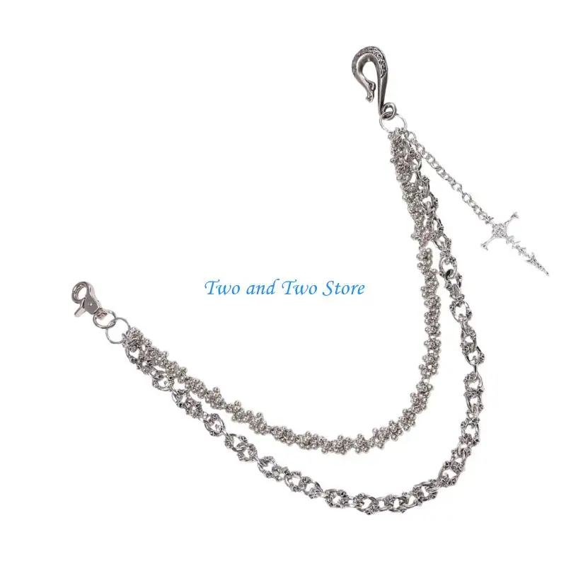 HX6F Gothic Double Layer Waist Chain Metal Body Jewelry Alloy Texture Unisex Fashion Accessory Suitable for Music Festivals
HX6F Gothic Double Layer Waist Chain Metal Body Jewelry Alloy Texture Unisex Fashion Accessory Suitable for Music Festivals