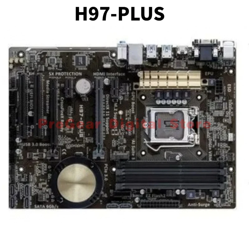 Used For ASUS H97-PLUS LGA 1150 DDR3 ATX Motherboard for 4th/5th Gen Intel Core i7/i5/i3/Pentium/Celeron CPU
Used For ASUS H97-PLUS LGA 1150 DDR3 ATX Motherboard for 4th/5th Gen Intel Core i7/i5/i3/Pentium/Celeron CPU