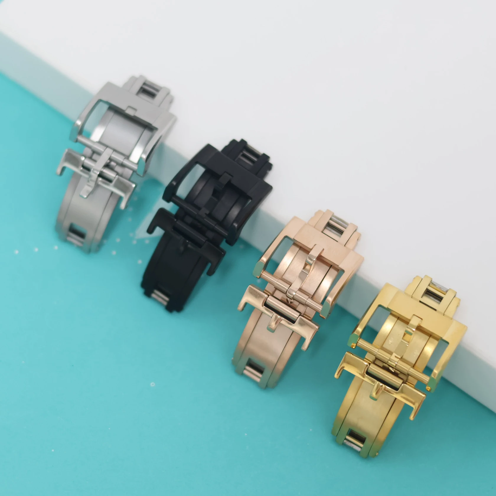 16mm 18mm 4Colors Spring Deployant Clasp Perfect Fit for Rolex Cartier Omega IWC Watch Original Repalcement Watch Band Clasp
16mm 18mm 4Colors Spring Deployant Clasp Perfect Fit for Rolex Cartier Omega IWC Watch Original Repalcement Watch Band Clasp