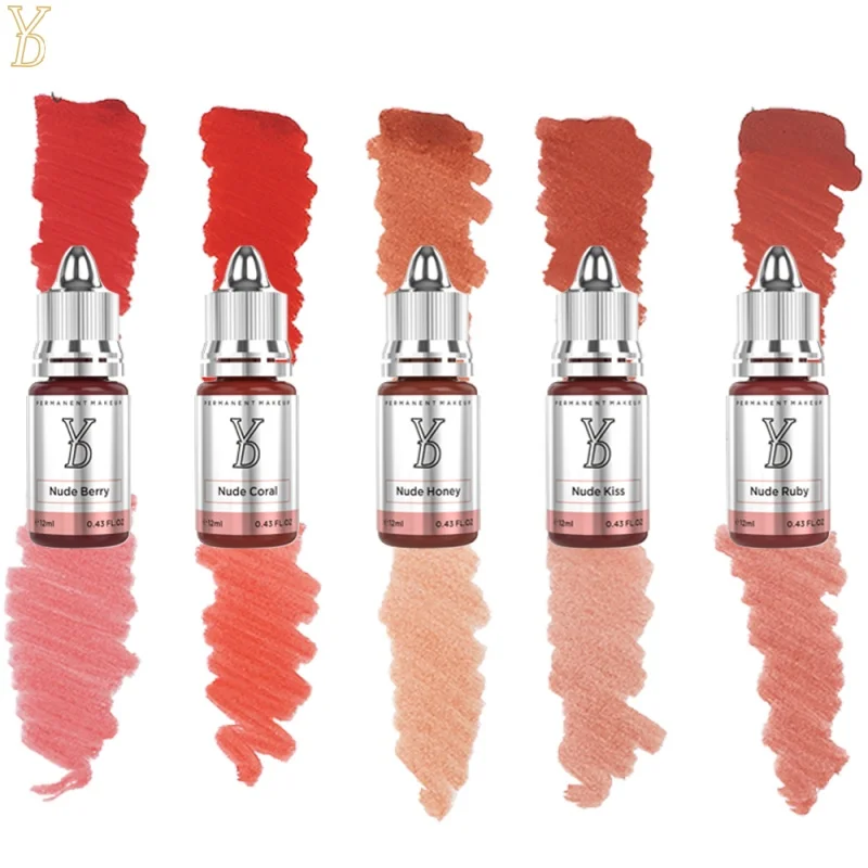 YD REACH Certified 5 Color Nude Natural Lips Series Tattoo Ink for Effortless Everyday Beauty Lip Permanent Makeup Pigment Set
YD REACH Certified 5 Color Nude Natural Lips Series Tattoo Ink for Effortless Everyday Beauty Lip Permanent Makeup Pigment Set