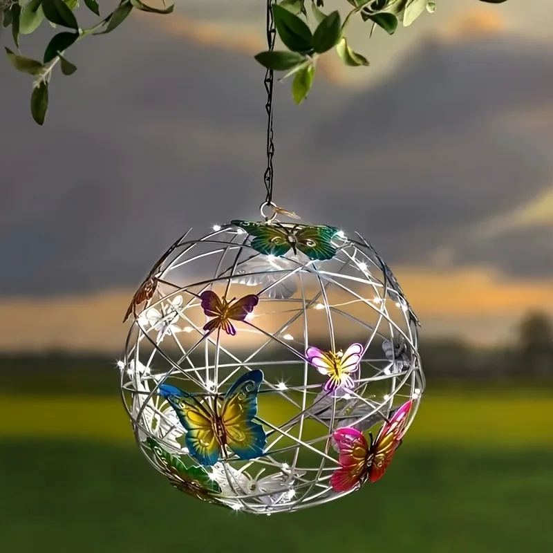 1 Piece Colorful Butterfly Solar Globe Light Outdoor Hanging Tree Lights Patio Garden Decorative Holiday Mood Lighting
1 Piece Colorful Butterfly Solar Globe Light Outdoor Hanging Tree Lights Patio Garden Decorative Holiday Mood Lighting