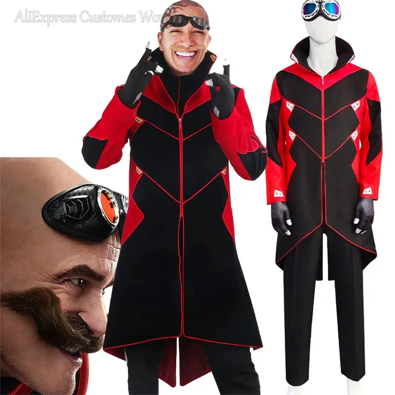 Movie Anime Ivo Robotnik Cos Suits Dr Eggman Cosplay Costume Dr Eggman Coat Pants Clothes Glasses Halloween For Men Women Party
Movie Anime Ivo Robotnik Cos Suits Dr Eggman Cosplay Costume Dr Eggman Coat Pants Clothes Glasses Halloween For Men Women Party