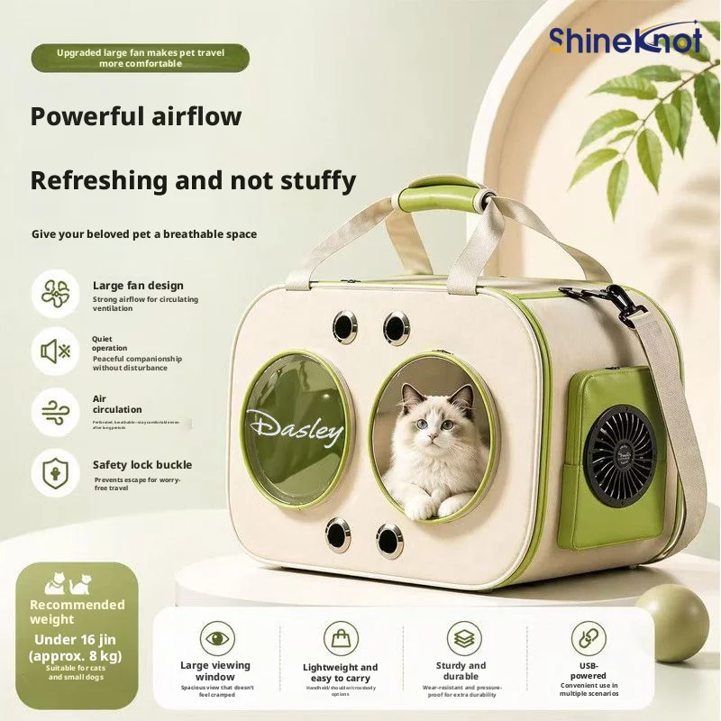 SHINEKNOT Portable Outdoor Comfortable Breathable Car Dog Bag With Fan Slanted Cross Bag Large Capacity Backpack Cat Bag
SHINEKNOT Portable Outdoor Comfortable Breathable Car Dog Bag With Fan Slanted Cross Bag Large Capacity Backpack Cat Bag