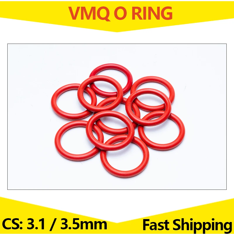 WD CS 3.1mm 3.5mm OD 10mm - 78mm Silicone Rubber O-RING VMQ Sealing Rings Repair Skeleton Oil Seal Gasket O Ring Washer
WD CS 3.1mm 3.5mm OD 10mm - 78mm Silicone Rubber O-RING VMQ Sealing Rings Repair Skeleton Oil Seal Gasket O Ring Washer
