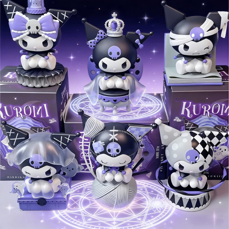 HOT Sanrio Kuromi Character Dark Night Story Series Blind Box Toys Anime Figures Cute Kuromi Desktop Ornament Surprised Box Gift
HOT Sanrio Kuromi Character Dark Night Story Series Blind Box Toys Anime Figures Cute Kuromi Desktop Ornament Surprised Box Gift