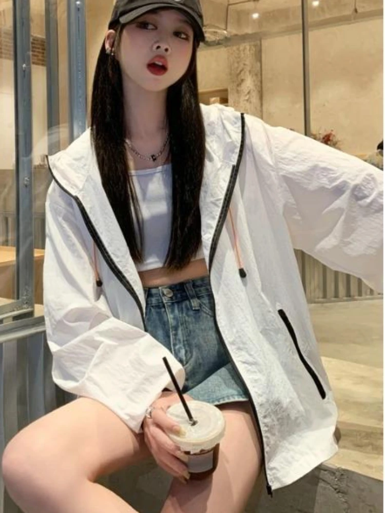 Jackets Women Loose Simple Sweet Leisure Sporty Office Lady Hooded Fashion Breathable Solid Japanese Style Daily Students Chic
Jackets Women Loose Simple Sweet Leisure Sporty Office Lady Hooded Fashion Breathable Solid Japanese Style Daily Students Chic