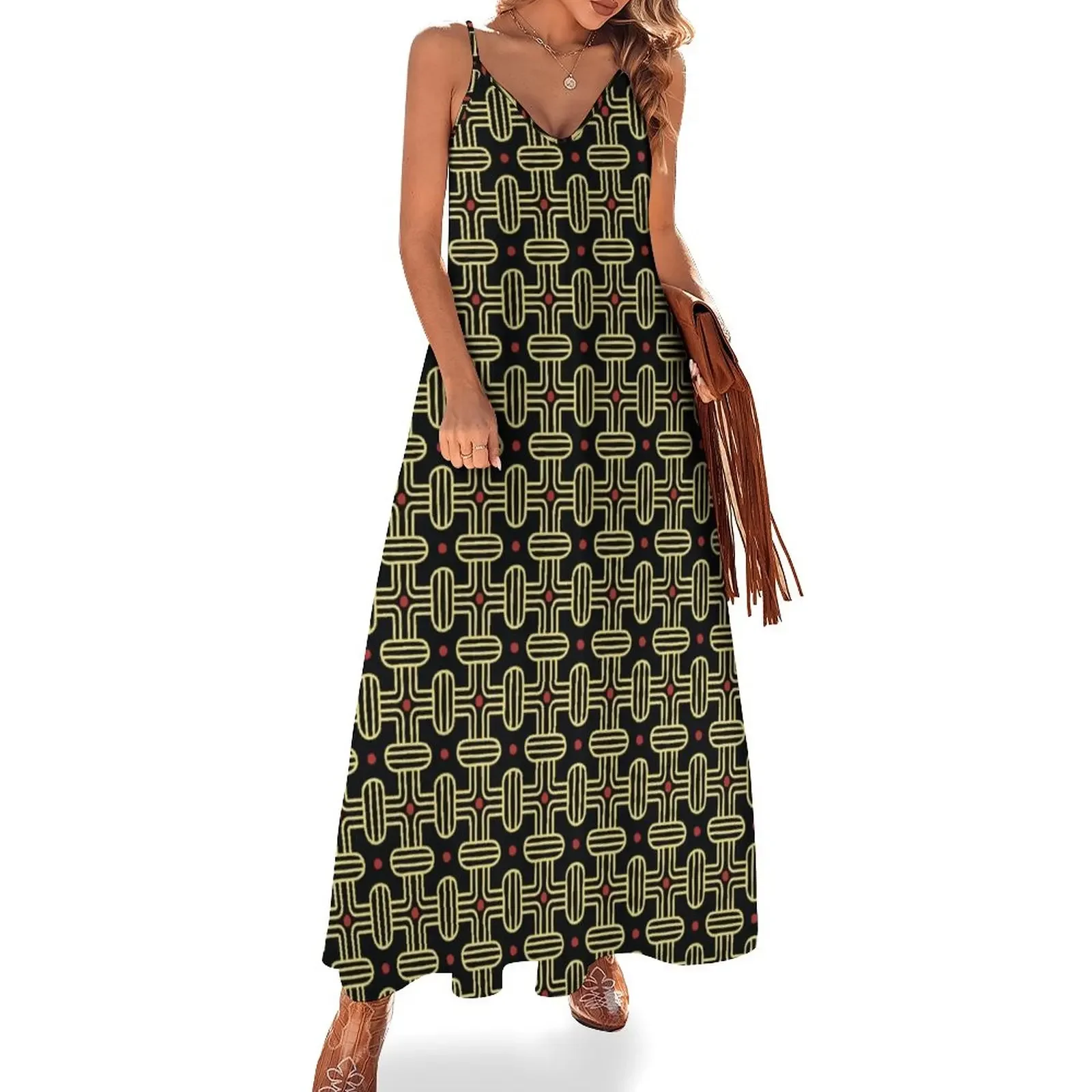 Yellow Kom Inspired Print Sleeveless Dress women's evening dresses 2025 dress women summer 2025 Dress
Yellow Kom Inspired Print Sleeveless Dress women's evening dresses 2025 dress women summer 2025 Dress