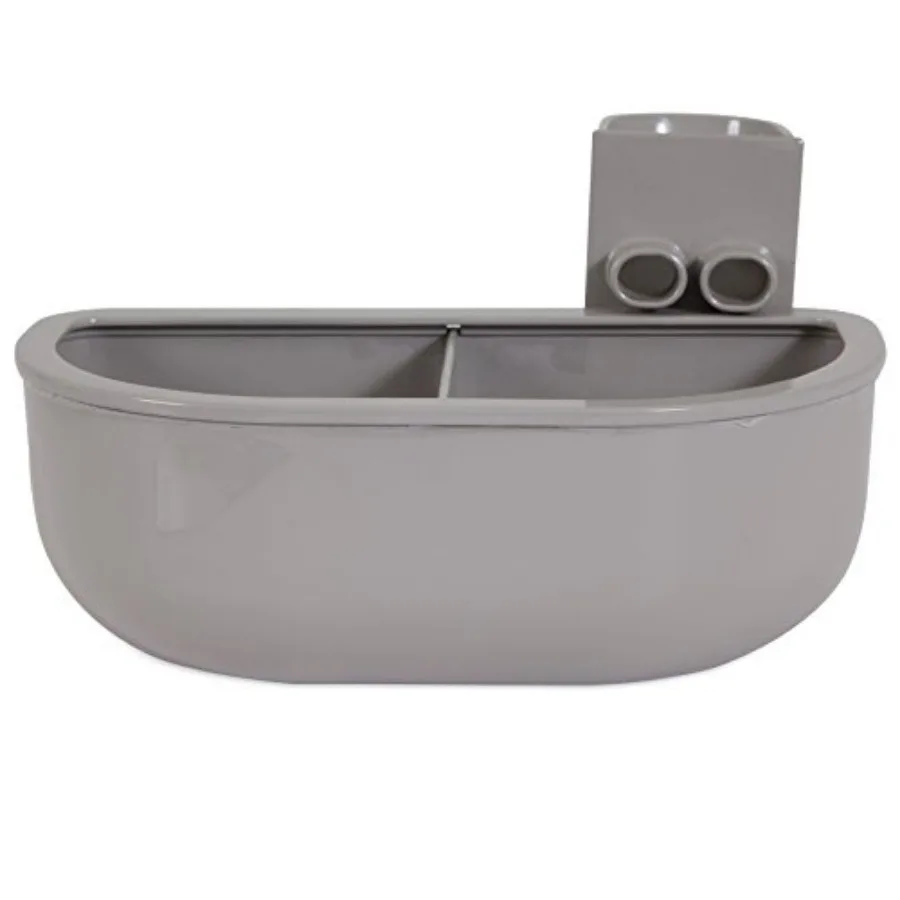 Double Diner Kennel Bowl Gray Small
Double Diner Kennel Bowl Gray Small