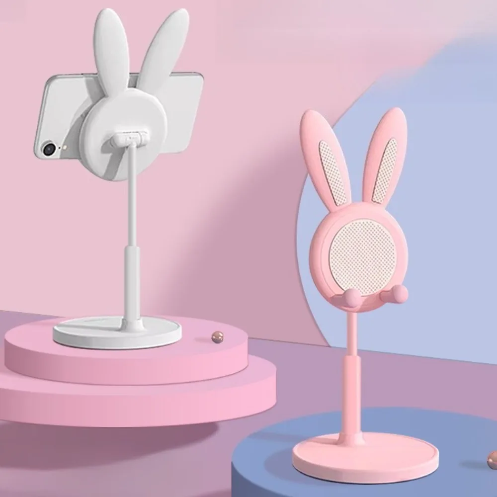 Розовый держатель для телефона, настольная подставка для мобильного телефона для iPhone, смартфона Samsung, регулируемая подставка для стола с милым кроликом и мультяшным рисунком 
Розовый держатель для телефона, настольная подставка для мобильного телефона для iPhone, смартфона Samsung, регулируемая подставка для стола с милым кроликом и мультяшным рисунком