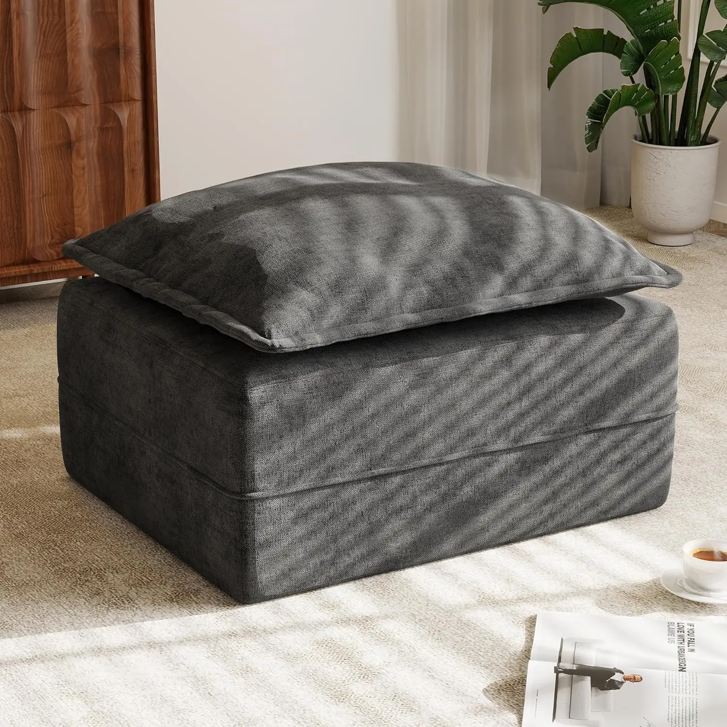 Rectangular Cloud Memory Foam Ottoman for Boneless Couch Comfy Couch Footrest with Removable Cover for Living Room, Customized
Rectangular Cloud Memory Foam Ottoman for Boneless Couch Comfy Couch Footrest with Removable Cover for Living Room, Customized