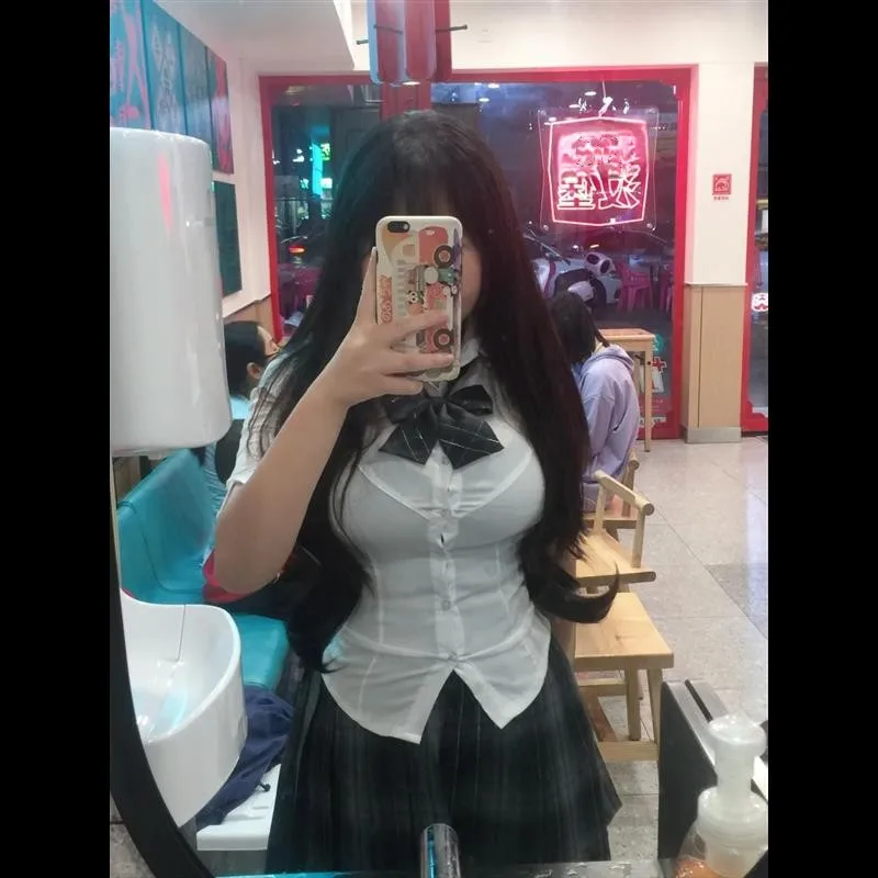 plus Size Jk Uniform Short Sleeve Shirt Women's Style Pure Desire Set Spicy Girl Waist Cinched College Wind Shirt
plus Size Jk Uniform Short Sleeve Shirt Women's Style Pure Desire Set Spicy Girl Waist Cinched College Wind Shirt