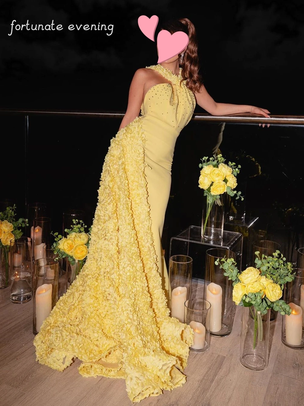 Fortunate Evening Elegant Vintage Sweet Yellow Crystal Beads Lace Flower Backless Formal Occasion Prom Dress Evening Party Gowns
Fortunate Evening Elegant Vintage Sweet Yellow Crystal Beads Lace Flower Backless Formal Occasion Prom Dress Evening Party Gowns
