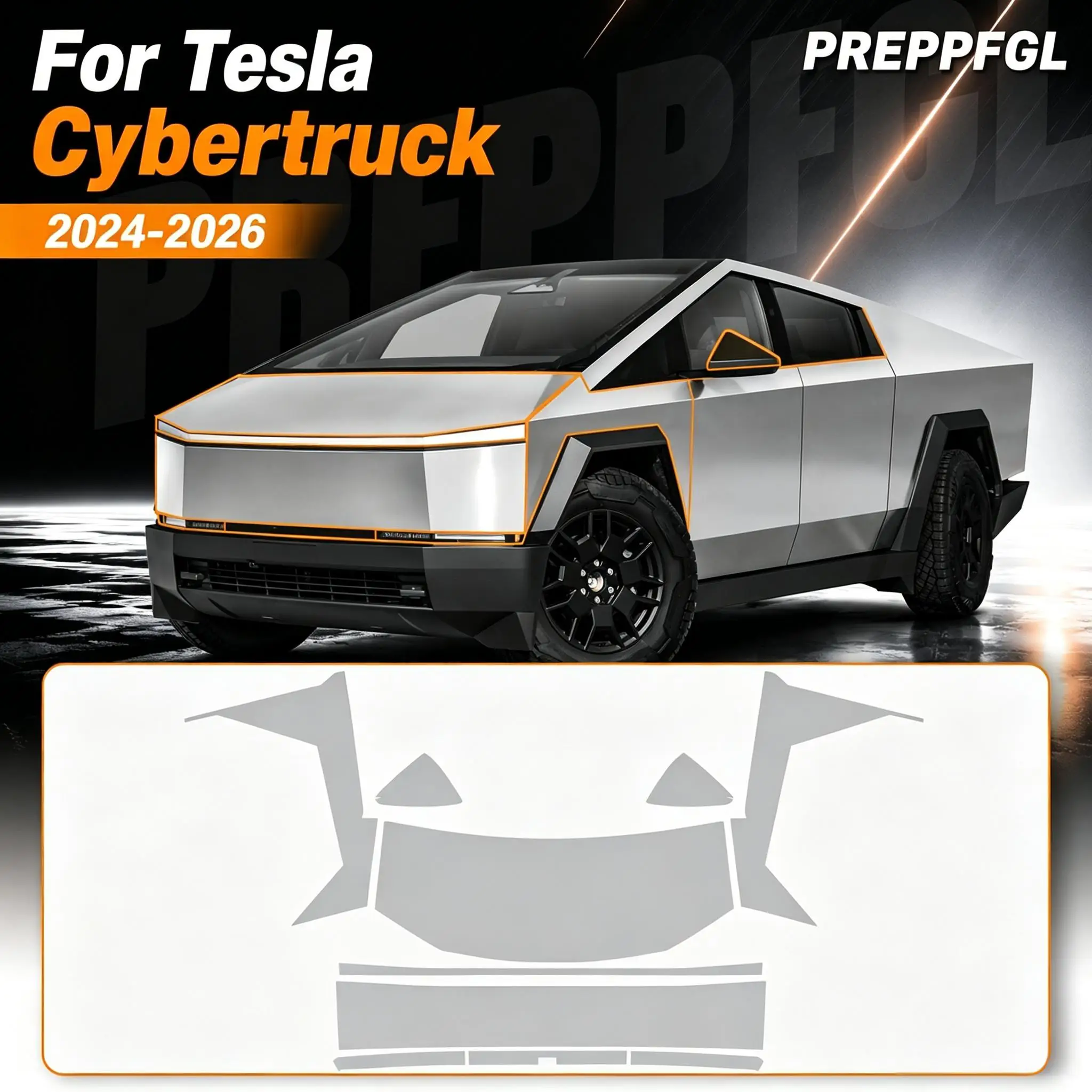 8.5Mil Pre-cut PPF For Tesla Cybertruck 2024-2026 TPU Bumper Hood Paint Protection Film Scratch-Resistant Transparent Shield
8.5Mil Pre-cut PPF For Tesla Cybertruck 2024-2026 TPU Bumper Hood Paint Protection Film Scratch-Resistant Transparent Shield