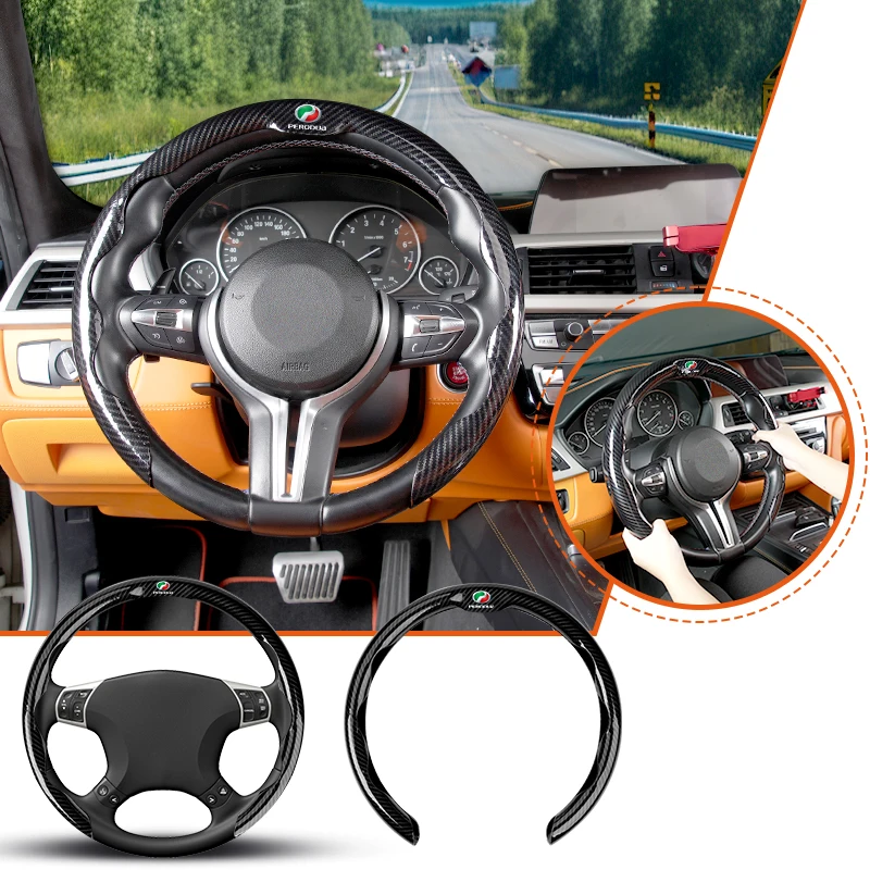 Breathable Carbon Fiber Steering Wheel Cover For Perodua Myvi Axia Alza Kancil Rusa Kembara Kenari
Breathable Carbon Fiber Steering Wheel Cover For Perodua Myvi Axia Alza Kancil Rusa Kembara Kenari