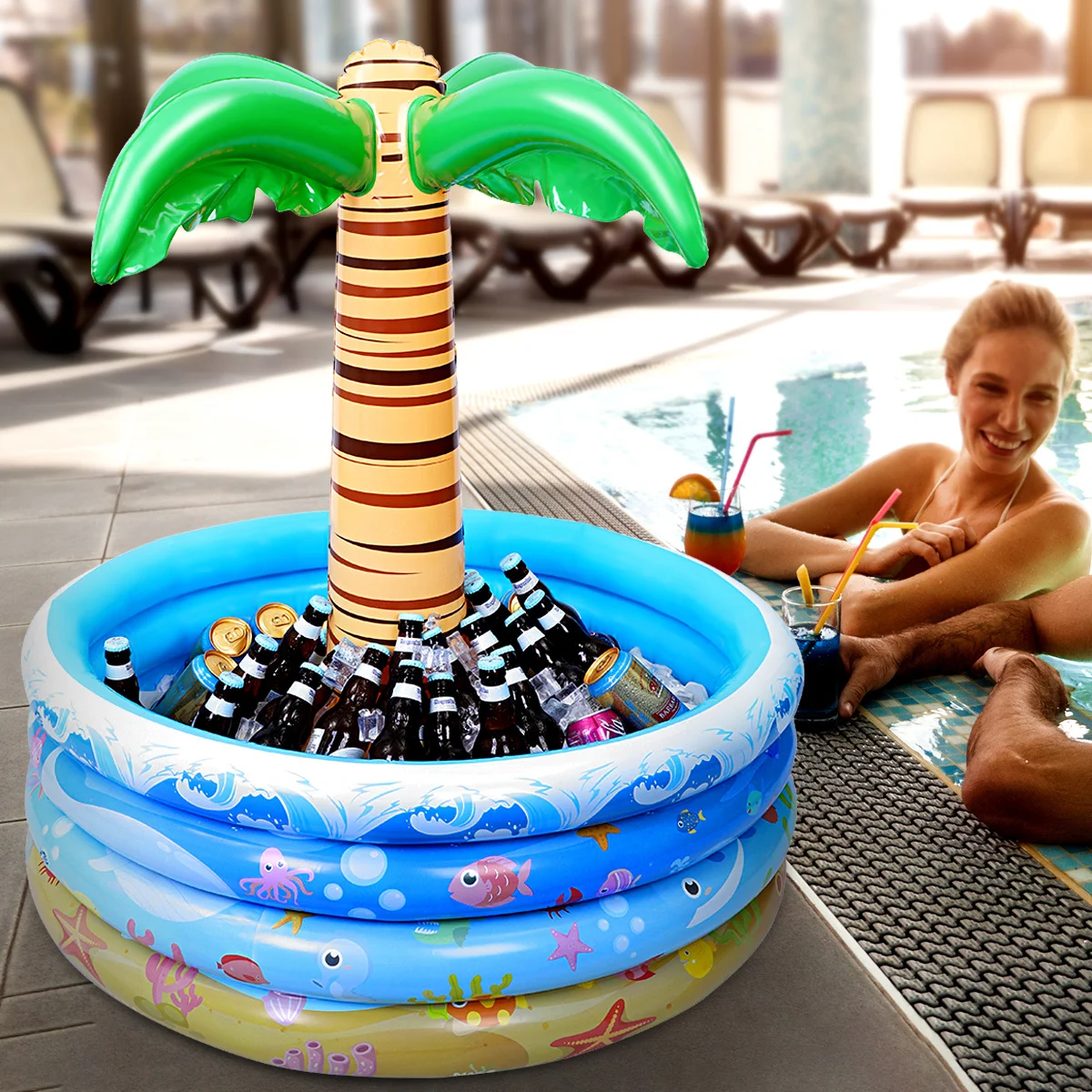Большой надувной охладитель для напитков в виде пальмы 90x95 см, надувной чиллер для бассейна, пляжной вечеринки, тропической тематики, гавайских праздников
Большой надувной охладитель для напитков в виде пальмы 90x95 см, надувной чиллер для бассейна, пляжной вечеринки, тропической тематики, гавайских праздников