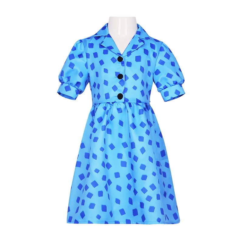 Matilda Cosplay Blue Print Dress Children's Performance Set Halloween Costume Polyester Material Ethnic Stage Costume
Matilda Cosplay Blue Print Dress Children's Performance Set Halloween Costume Polyester Material Ethnic Stage Costume