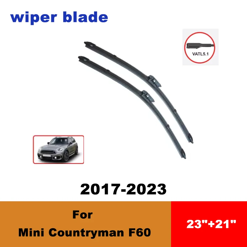 For Mini Countryman F60 17-22 car front wiper blades silent wiper blades soft rubber windshield wipers accessories
For Mini Countryman F60 17-22 car front wiper blades silent wiper blades soft rubber windshield wipers accessories