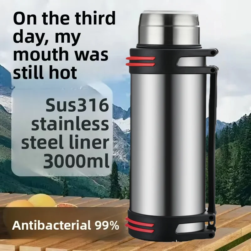 Large-capacity stainless steel 316 insulated cup, portable travel water bottle, car tea infuser, shoulder-type insulated cup
Large-capacity stainless steel 316 insulated cup, portable travel water bottle, car tea infuser, shoulder-type insulated cup