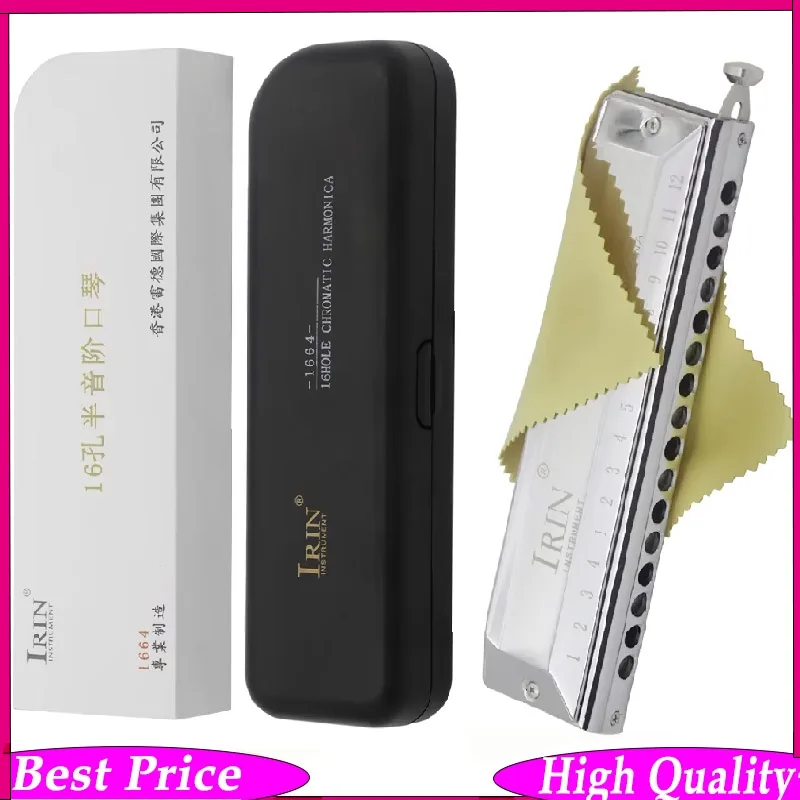 IRIN Harmonica 16 Holes 64 Tones Mouth Organ Instrumentos Key C Professional Chromatic Harp Musical Instruments
IRIN Harmonica 16 Holes 64 Tones Mouth Organ Instrumentos Key C Professional Chromatic Harp Musical Instruments