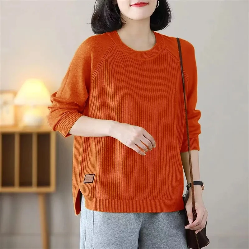 Crewneck Bottom Shirt Ladies 2024 Spring Autumn New Sweaters Women's Thin Knitwear Long Sleeve Large Size Coat Loose Fashion Top
Crewneck Bottom Shirt Ladies 2024 Spring Autumn New Sweaters Women's Thin Knitwear Long Sleeve Large Size Coat Loose Fashion Top