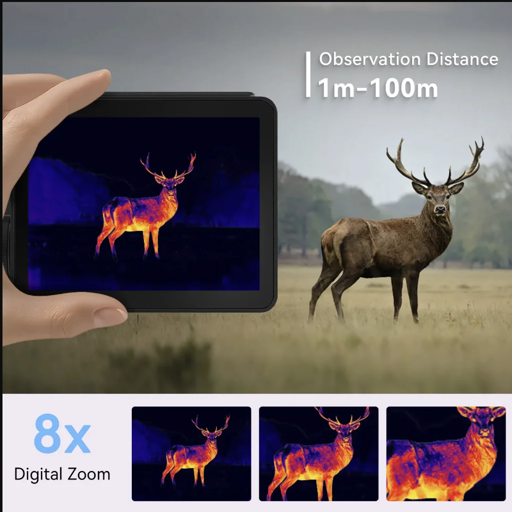 Thermal Imaging Bow Sight 256x192 Infrared Hot Search Distance Measurement 8X Zoom Outdoor Hunting NETD 30mk 10h Runtime
Thermal Imaging Bow Sight 256x192 Infrared Hot Search Distance Measurement 8X Zoom Outdoor Hunting NETD 30mk 10h Runtime